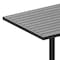 Flash Furniture 30" SQ Outdoor Gray Wash Faux Teak Poly Slat Table XU-DG-HW1045-GY-GG - alternate 6